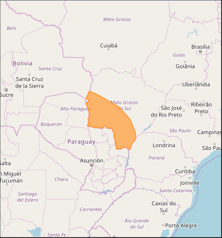 Mapa das áreas com previsão de tempestade nesta 3ª feira - Fonte: Inmet