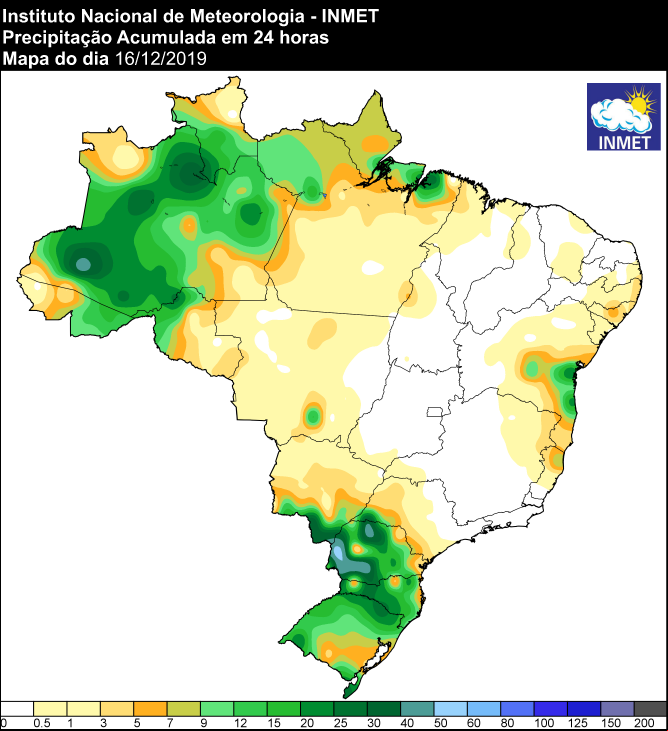 Últimas 24 horas - Inmet