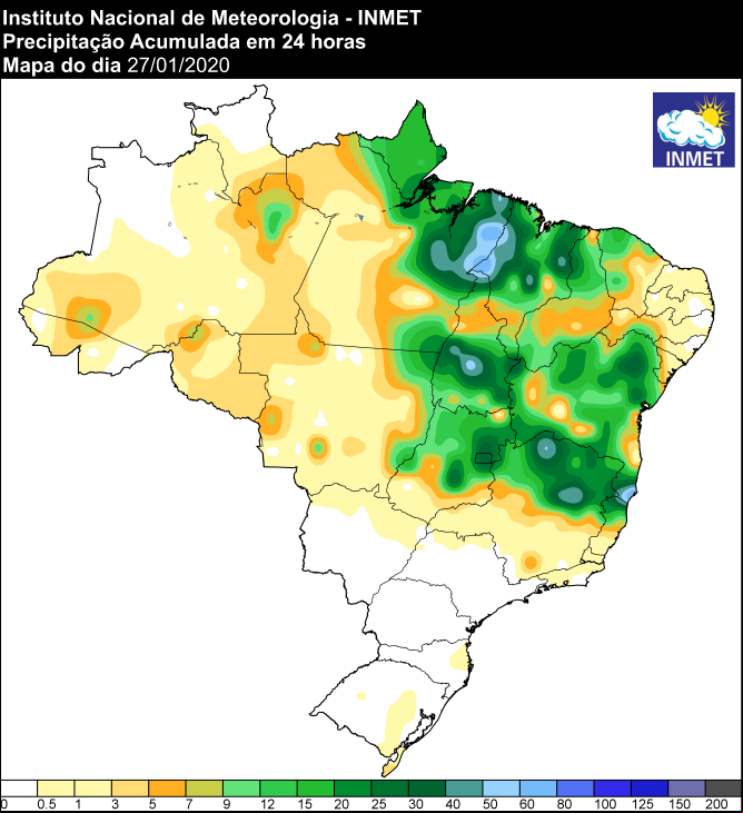 Últimas 24 horas - Inmet