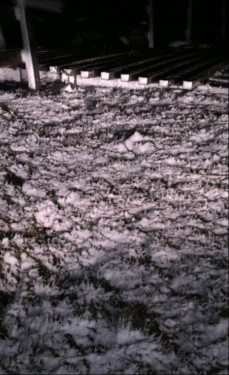 Neve acumulada em Bom Jardim da Serra - Foto: Mario - via São Joaquim Online