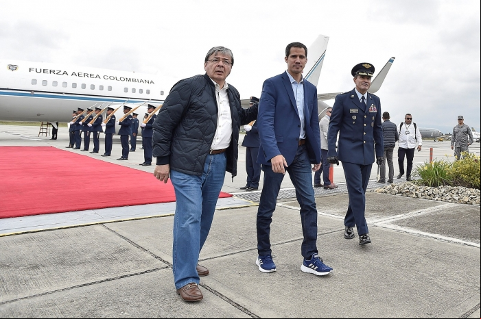 Juan Guaidó em Bogotá